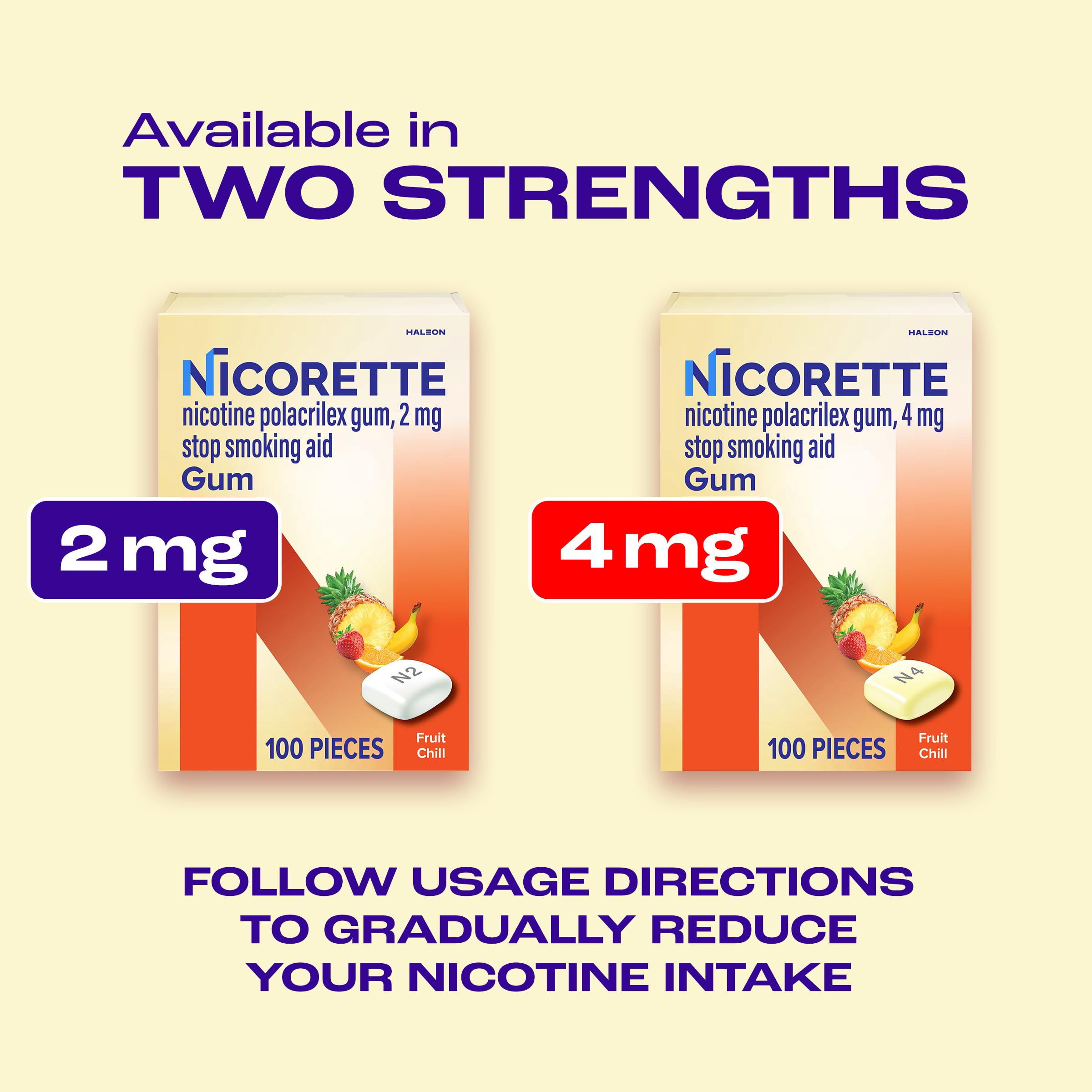 Nicorette compact travel case beside keys.