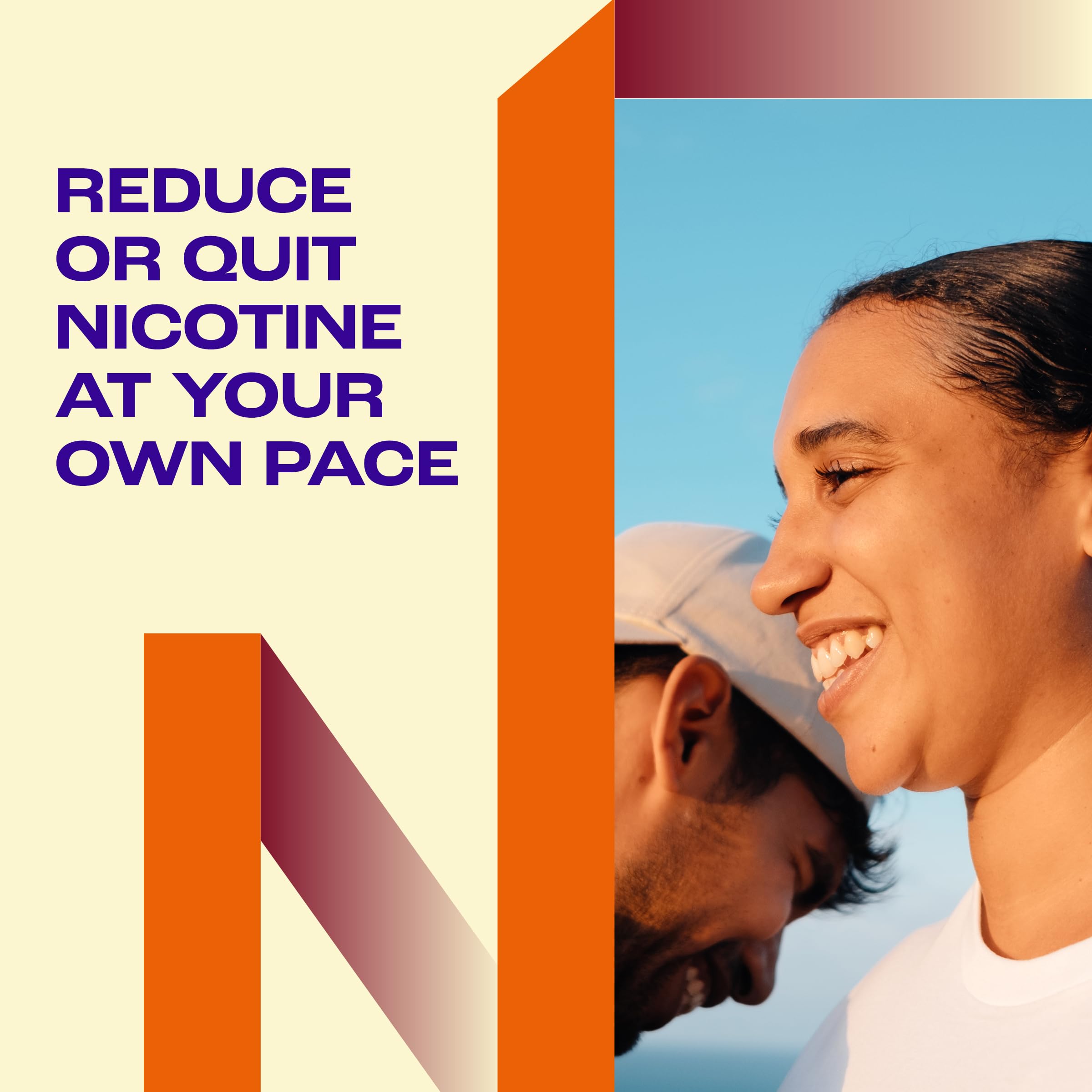 Nicorette Fruit Chill gum piece closeup highlighting chewable form