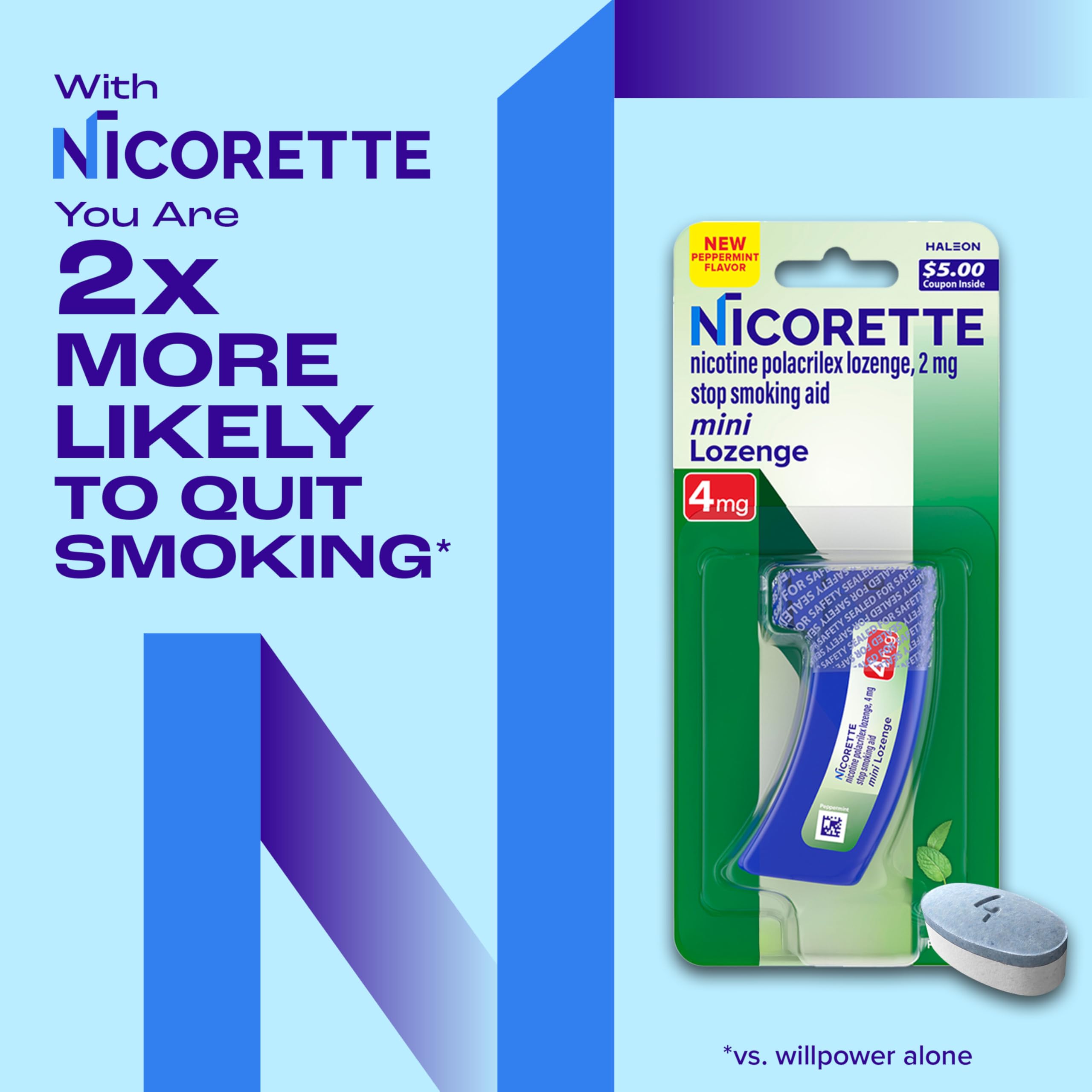 Nicorette Mini dispenser fits easily in a pocket