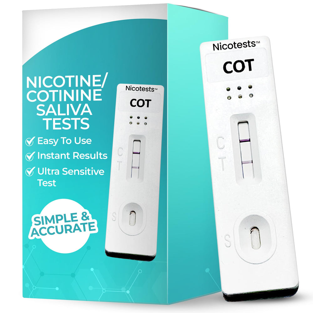 NICOTESTS saliva nicotine test 5-pack for rapid screening