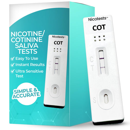 NICOTESTS saliva nicotine test 5-pack for rapid screening