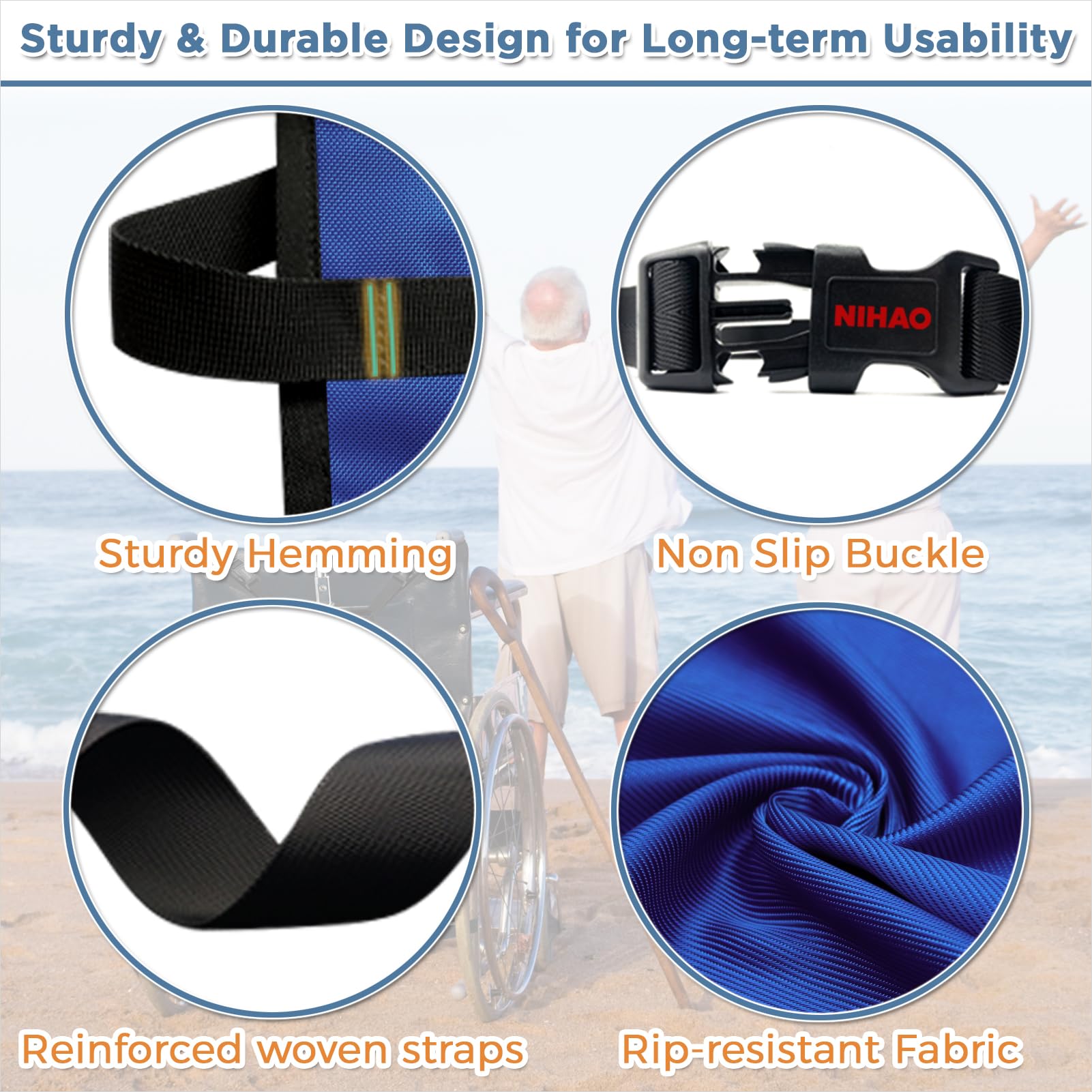 NIHAO oxygen cylinder bag with zipper system enabling quick size adjustments