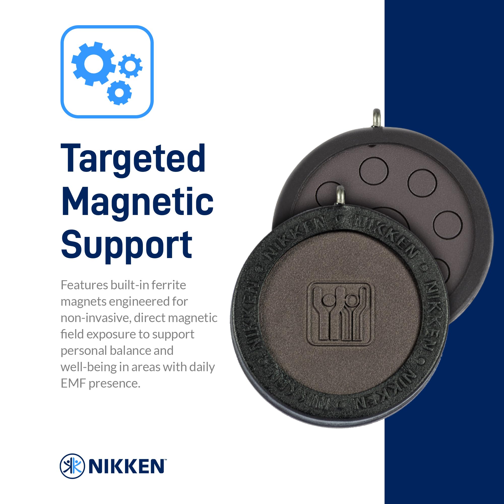 Nikken Kenko PowerChip Black Dynaflux detail reveals DynaFlux technology