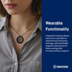 Nikken Kenko PowerChip Black packaging for easy storage