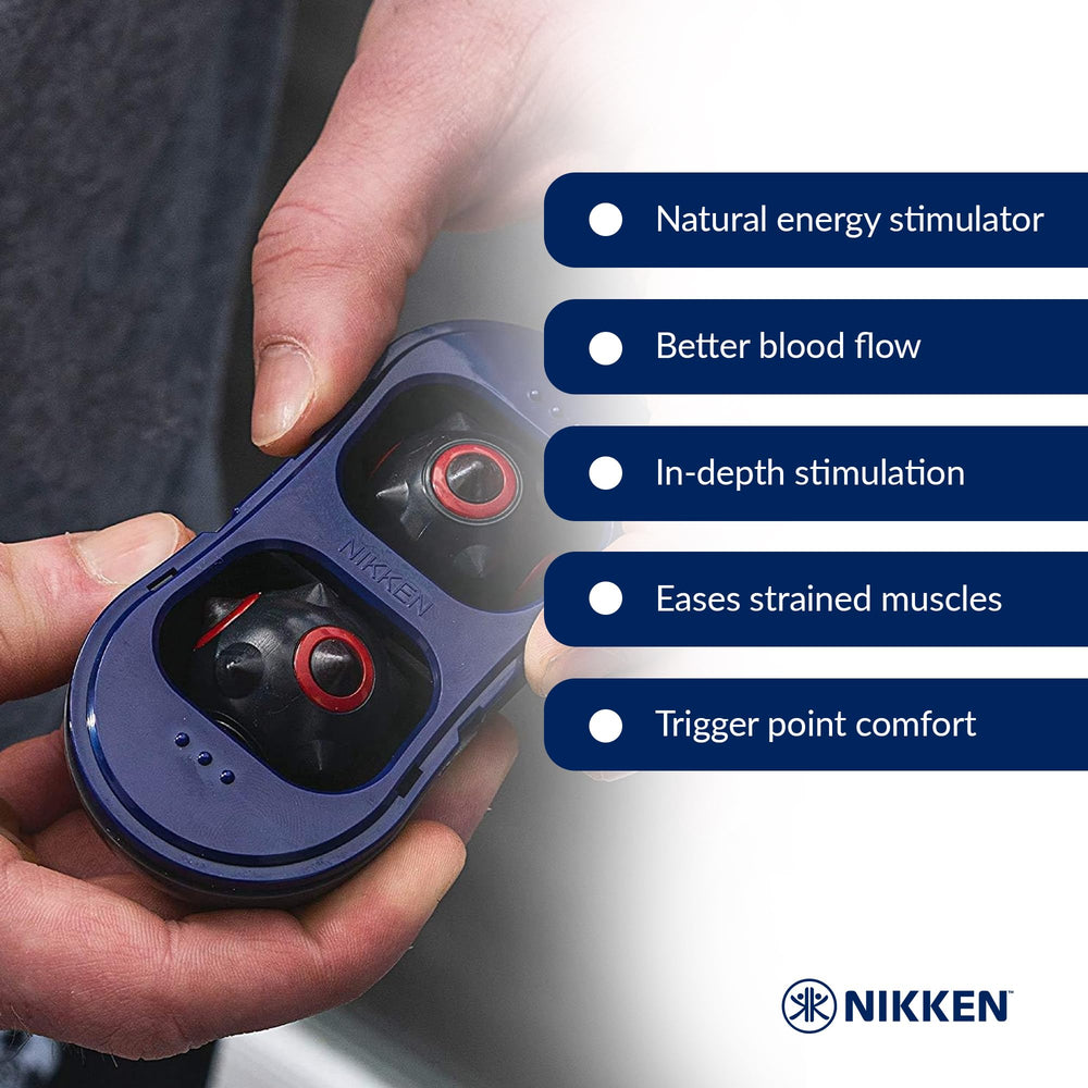 Nikken MagDuo demonstrates DynaFlux technology for precise stimulation.