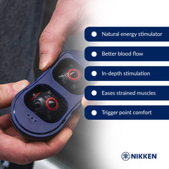 Nikken MagDuo demonstrates DynaFlux technology for precise stimulation.