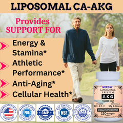 Nikoni Liposomal Calcium AKG 1500mg label close-up highlights nutrients