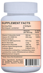Nikoni Liposomal Calcium AKG 1500mg softgels closeup emphasizes easy swallowing