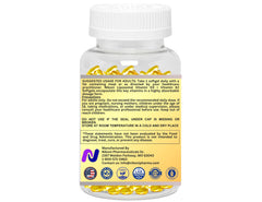 Nikoni liposomal D3 K2 softgels close up highlighting easy to swallow vegan capsules.