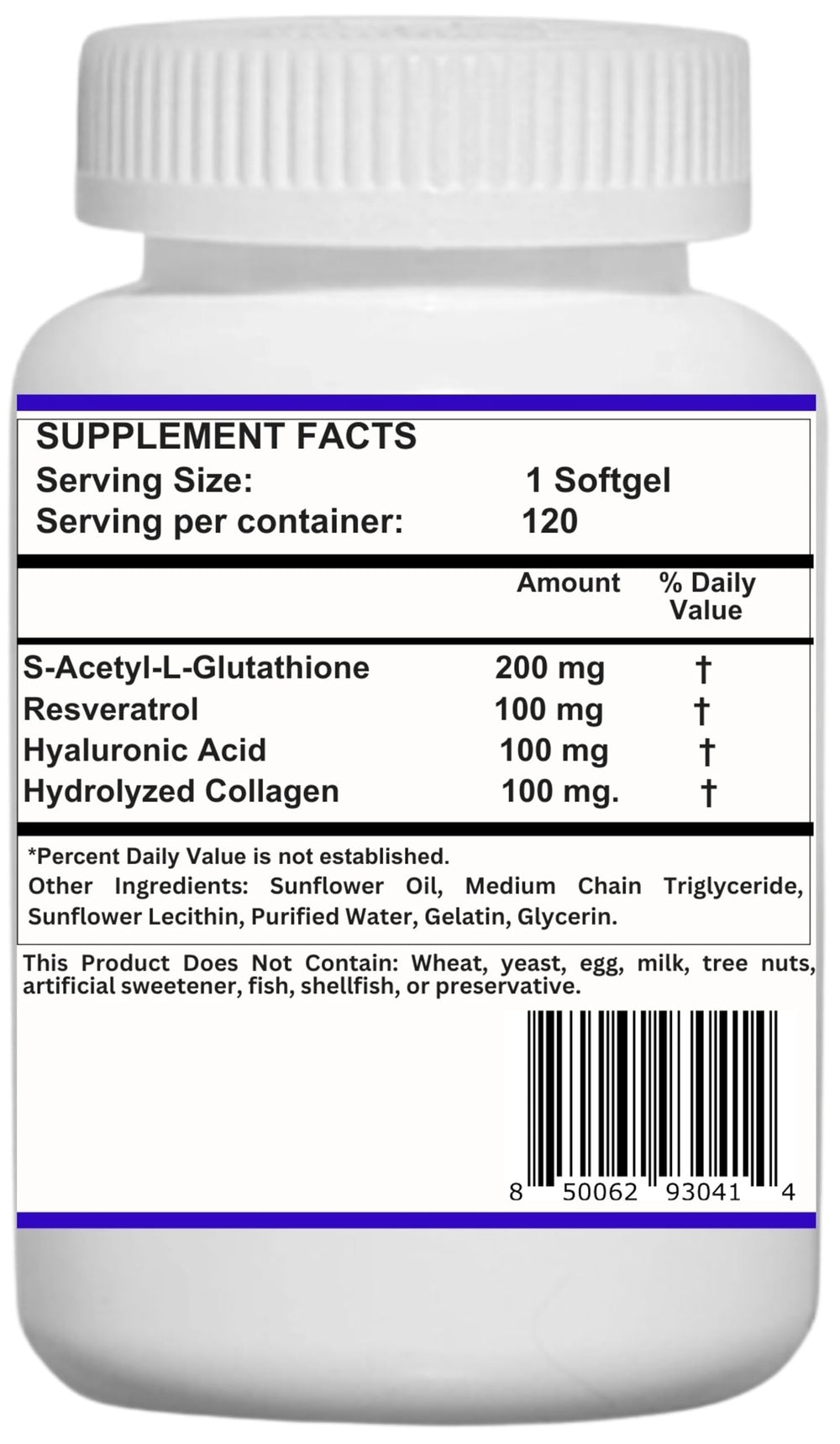 Nikoni Resveratrol softgels pack highlighting daily antioxidant support