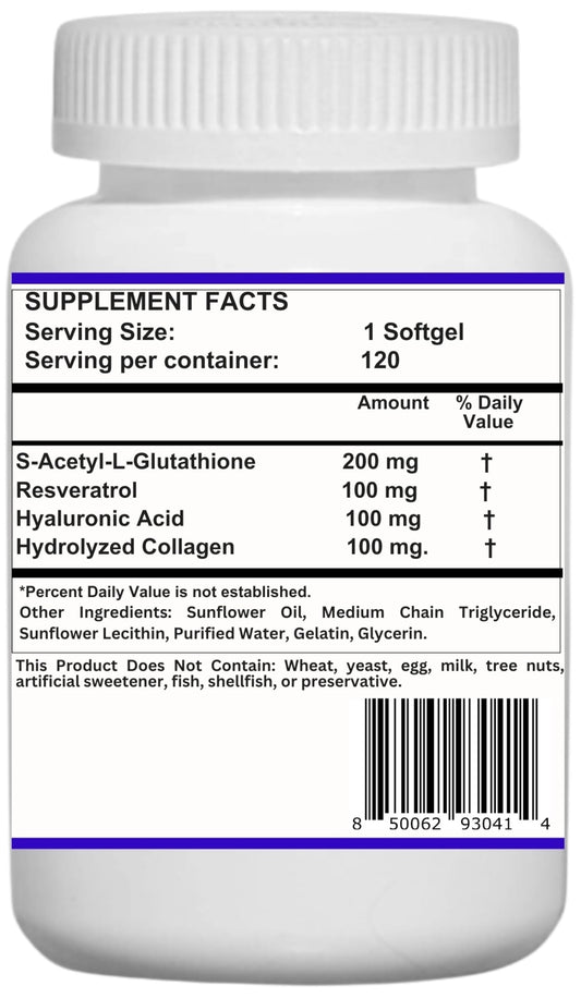 Nikoni Resveratrol softgels pack highlighting daily antioxidant support