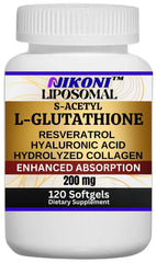 Nikoni S-Acetyl L-Glutathione liposomal bottle for enhanced wellness delivery