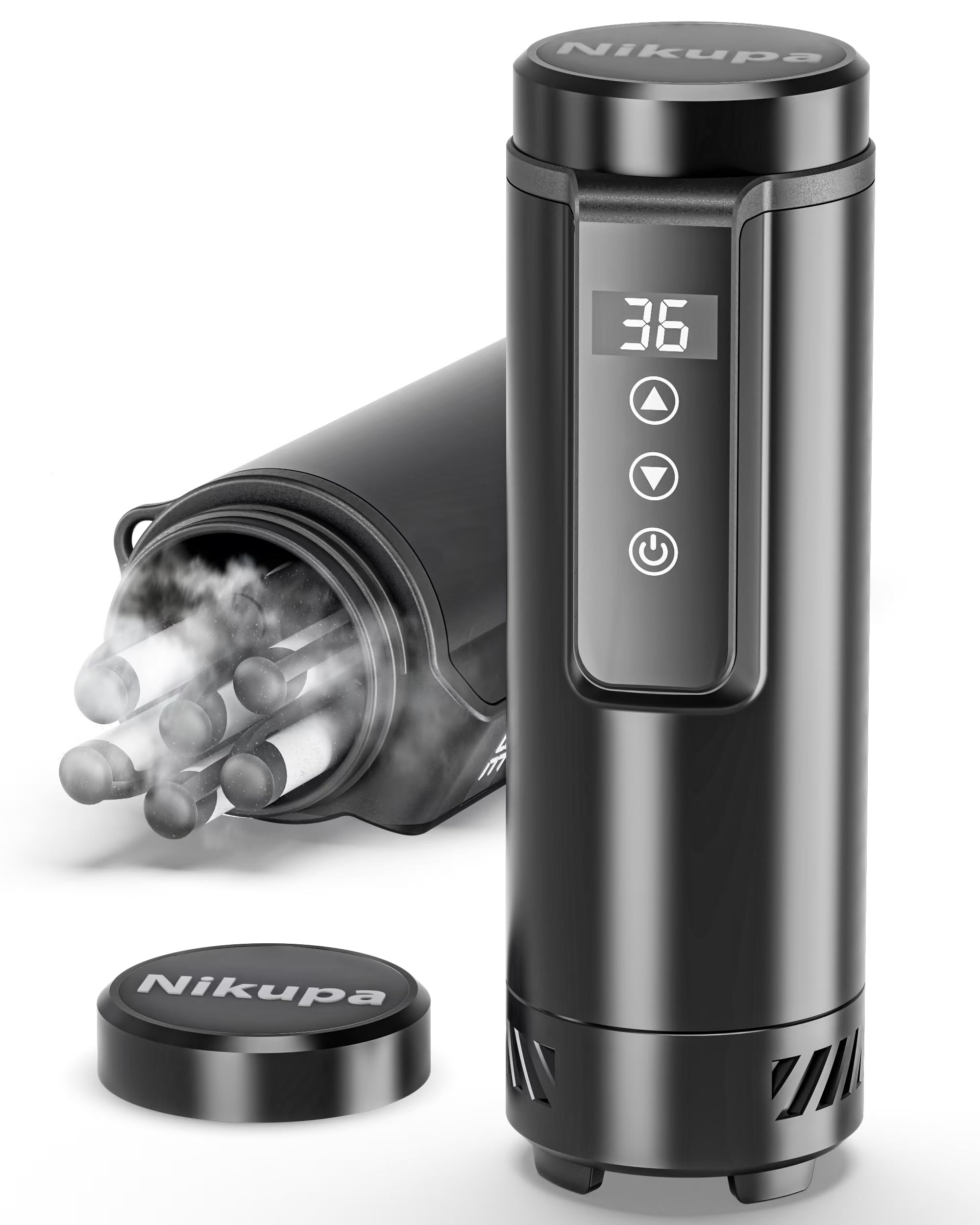 Nikupa insulin cooler case front view, compact travel-friendly design for easy transport