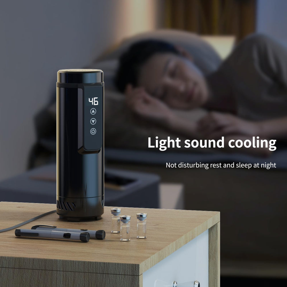 Nikupa insulin cooler case temperature display provides real-time monitoring during travel