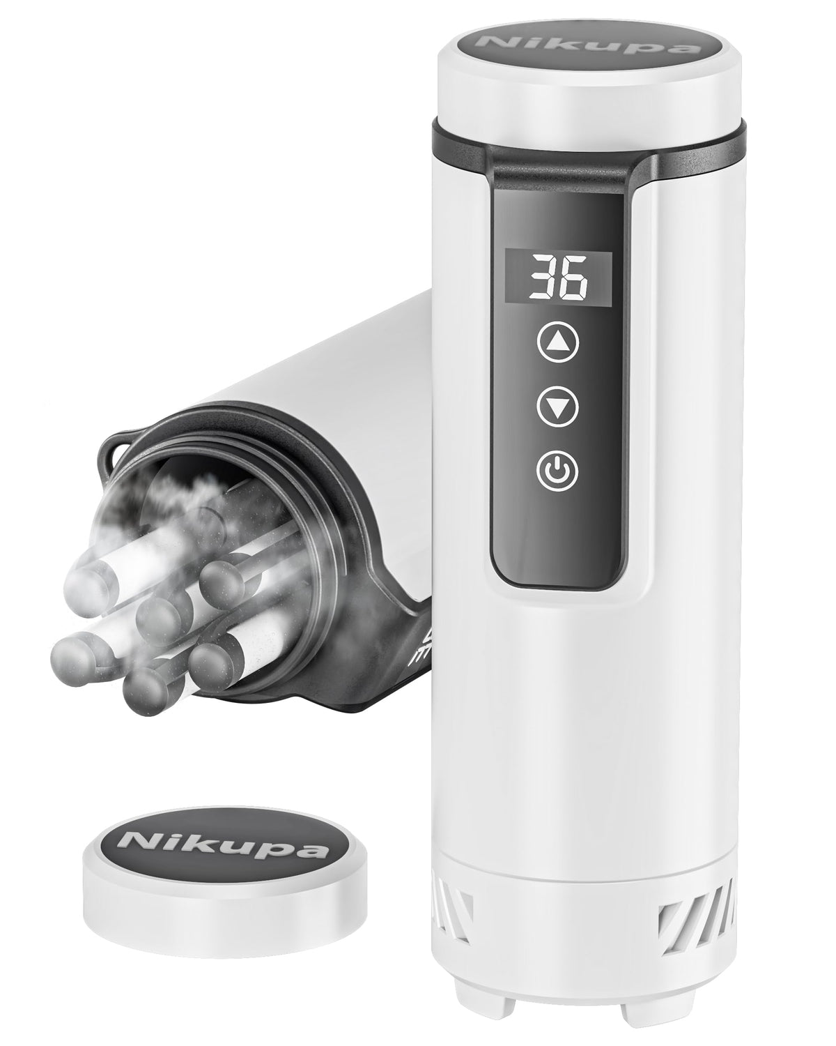 Nikupa insulin cooler travel case front view showing compact TSA-approved design for travel