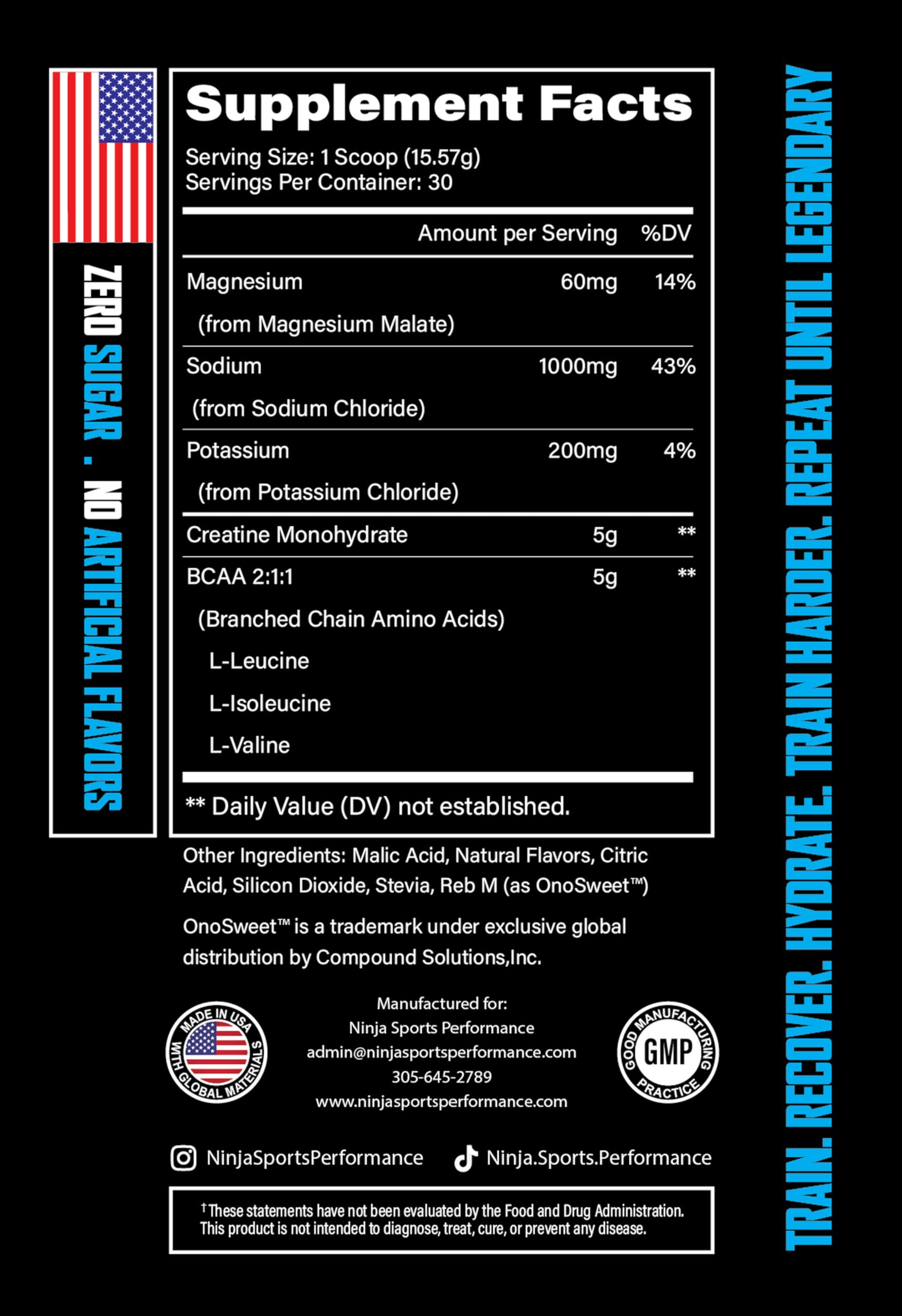 Ninja Sports Performance HydroStrike pour shows fast hydration after training.