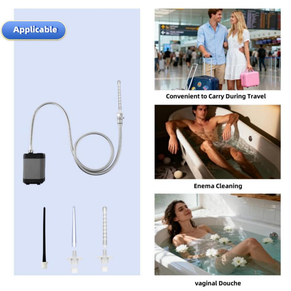 NINXIMI compact travel-friendly design fits easily in luggage.