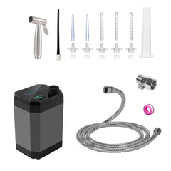 NINXIMI portable shower enema system with six nozzles for on-the-go cleansing.