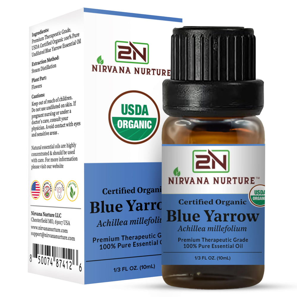 Nirvana Nurture Blue Yarrow bath-time setup invites soothing self-care