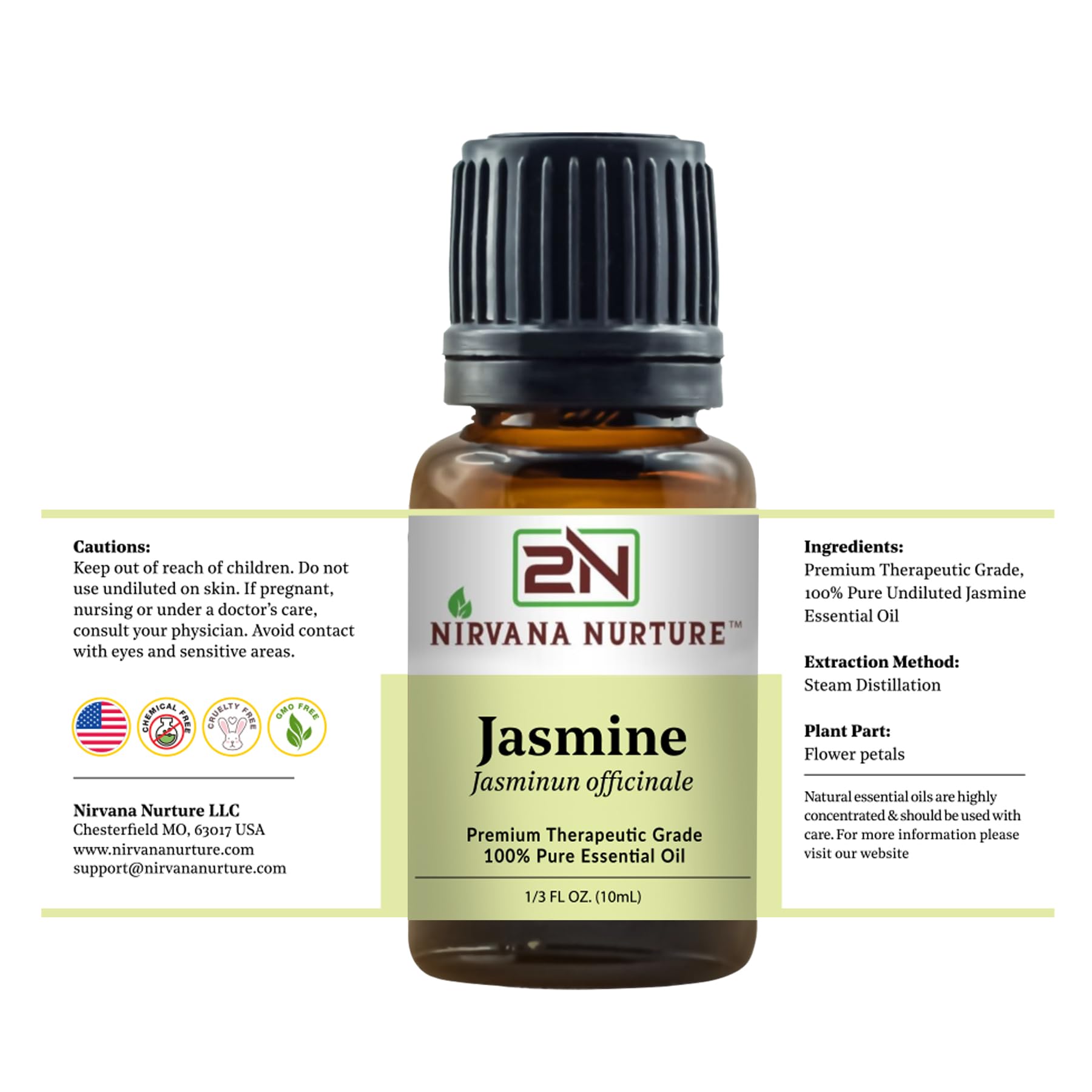 Nirvana Nurture Jasmine Oil ambiance for meditation spaces, supports a cozy atmosphere.