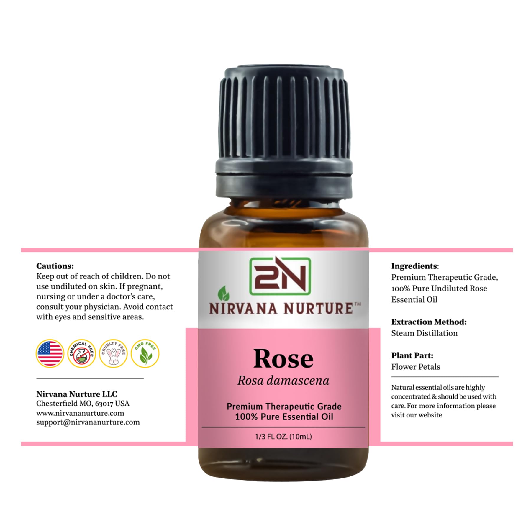 Spa setup featuring Nirvana Nurture Rose Oil to enhance relaxation