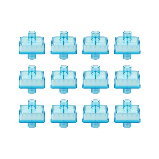 Nispira CPAP inline filter closeup, compact 12-pack for quick nightly replacements