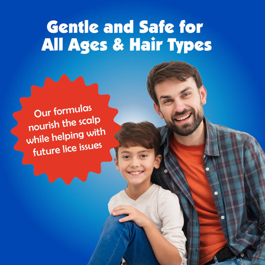 Nit Free Shampoo bottle 8oz showing gentle cleansing for families.