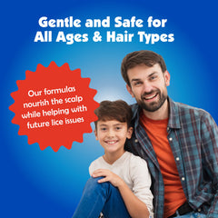 Nit Free Shampoo bottle 8oz showing gentle cleansing for families.