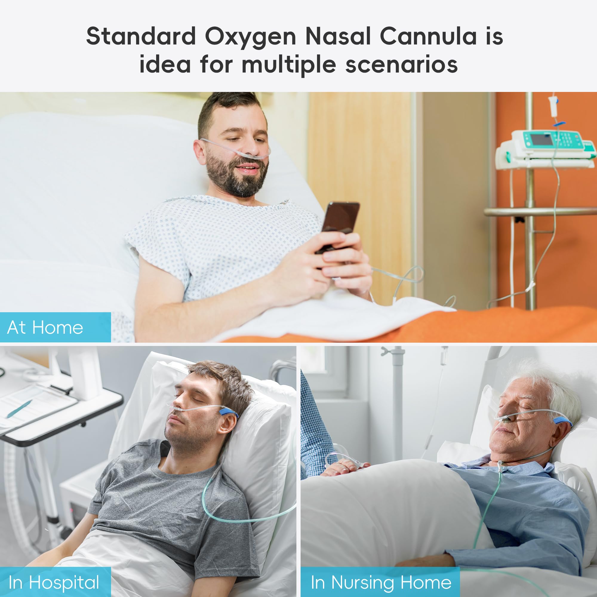 NITTIID ear cushions improve comfort on the nasal tube.