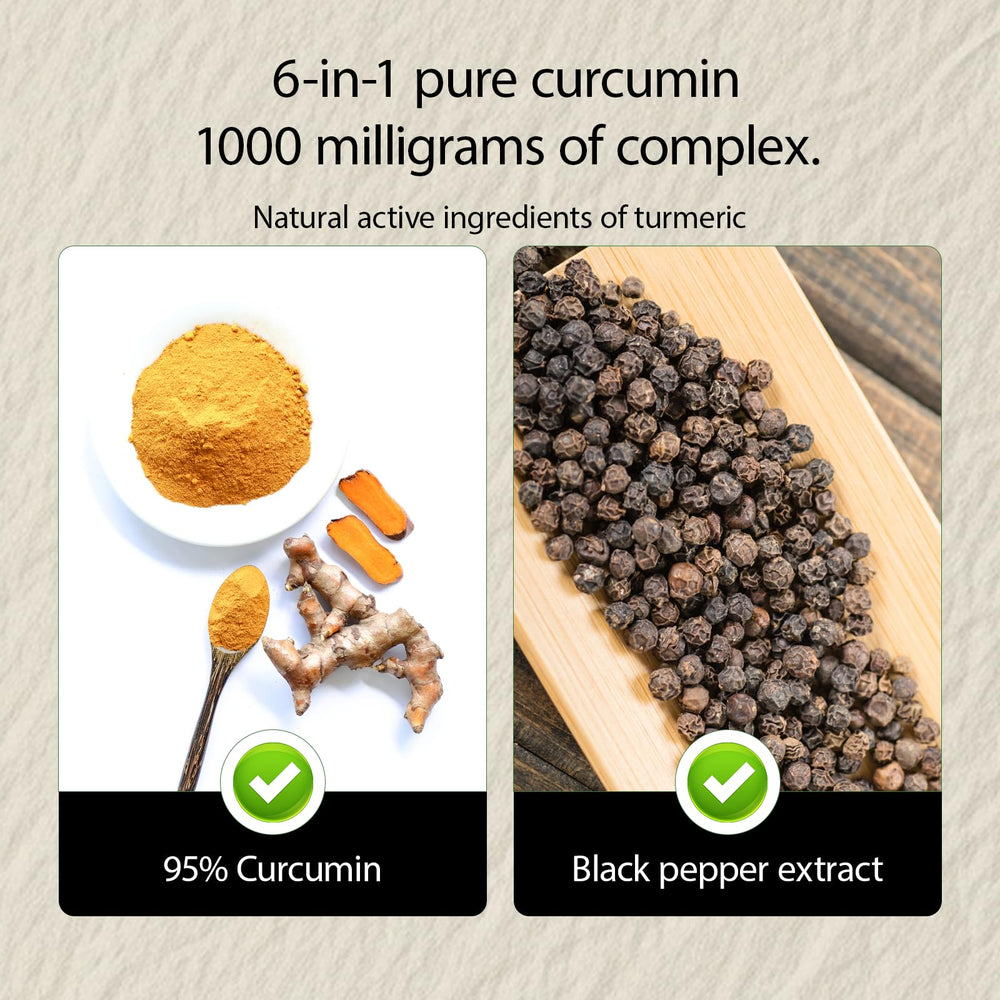NIVELLE Turmeric Curcumin capsules poured, illustrating potent daily dosage for everyday vitality