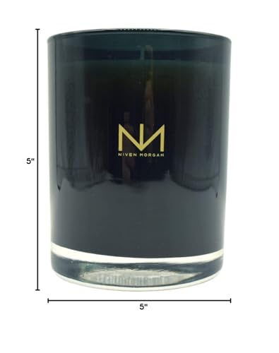 Niven Morgan candle in living room creating inviting ambiance.