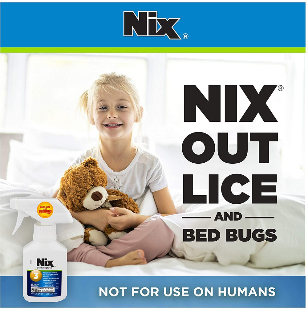 Nix Lice and Bed Bug Killing Spray pack of 3 for home pest control.
