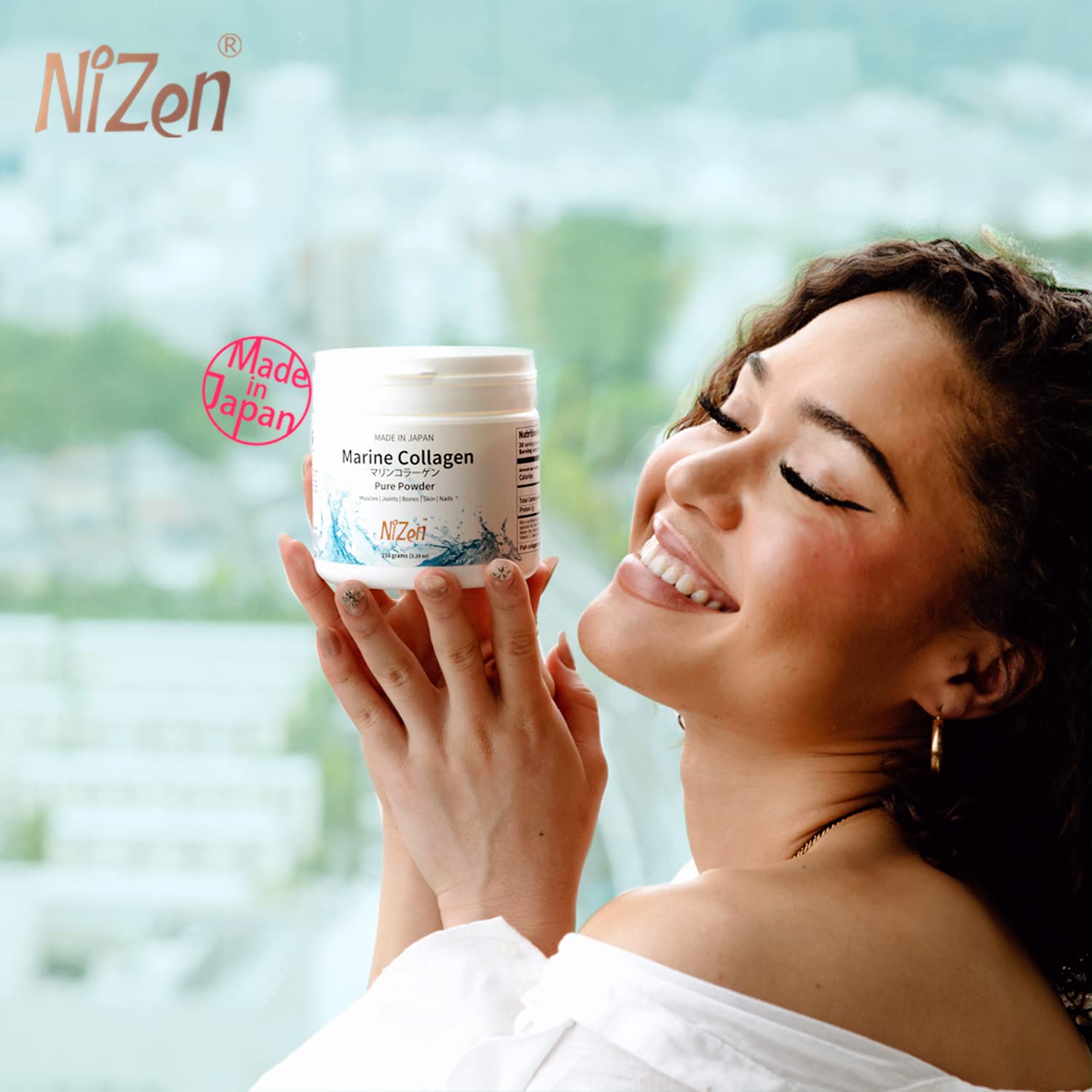 Nizen Marine Collagen PURE blends into hot liquids without clumping.