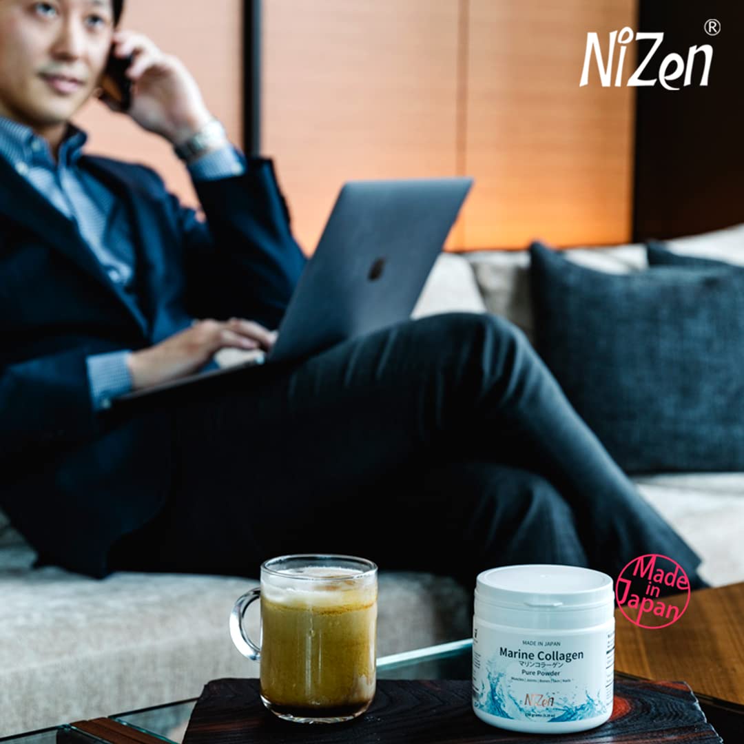 Nizen Marine Collagen PURE produced in Japan for quality assurance.