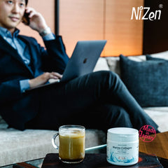 Nizen Marine Collagen PURE produced in Japan for quality assurance.
