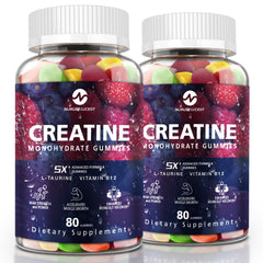 NLMUBR LUCKSIT creatine gummies blueberry flavor bottle boosts daily energy