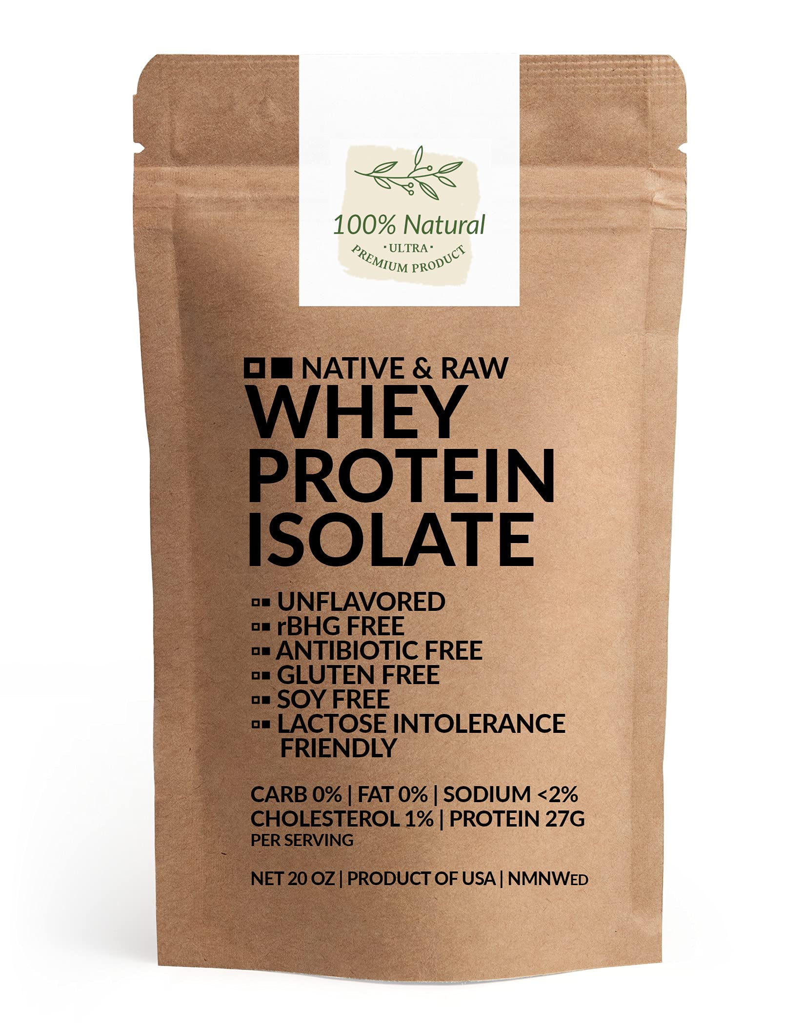 NMNWed native whey isolate being poured into a glass for a protein shake.