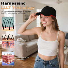 Close-up of NNUSHK cap highlighting cordless design for easy, hands-free use.
