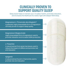 Packaging view of Rest Assist ideal for at-home nightly routines.