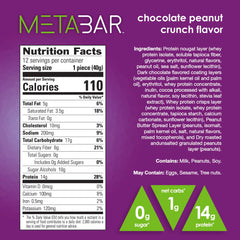 No Sugar META BAR close-up reveals six-layer texture and rich chocolate caramel.
