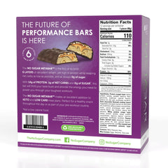 No Sugar META BAR gluten-free badge on the label signals dietary compatibility.