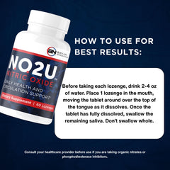 NO2U Bryan NITRICEUTICALS ingredients panel highlighting vegan formula