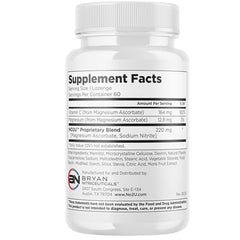 NO2U Bryan NITRICEUTICALS lozenge dissolving in mouth for convenient intake