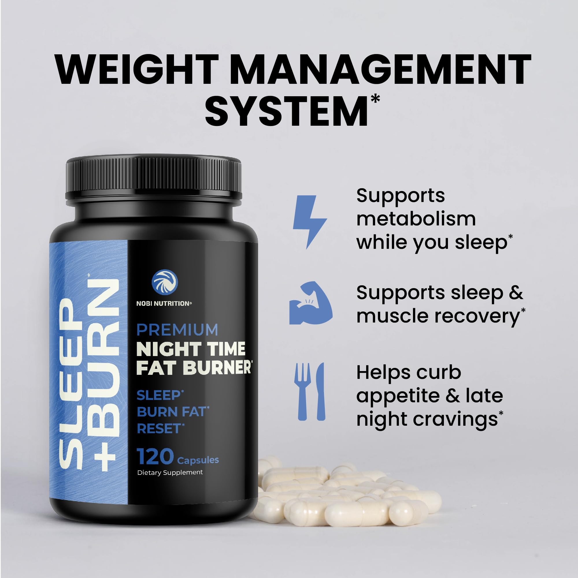Nobi Nutrition label-detail highlights GMP standards for reliable sleep-support ingredients.