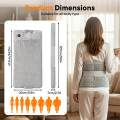 Nobineck cordless heating pad with long-lasting battery for mobile use