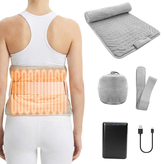 Nobineck graphene heating pad full-coverage design delivers broad warmth for back and shoulders