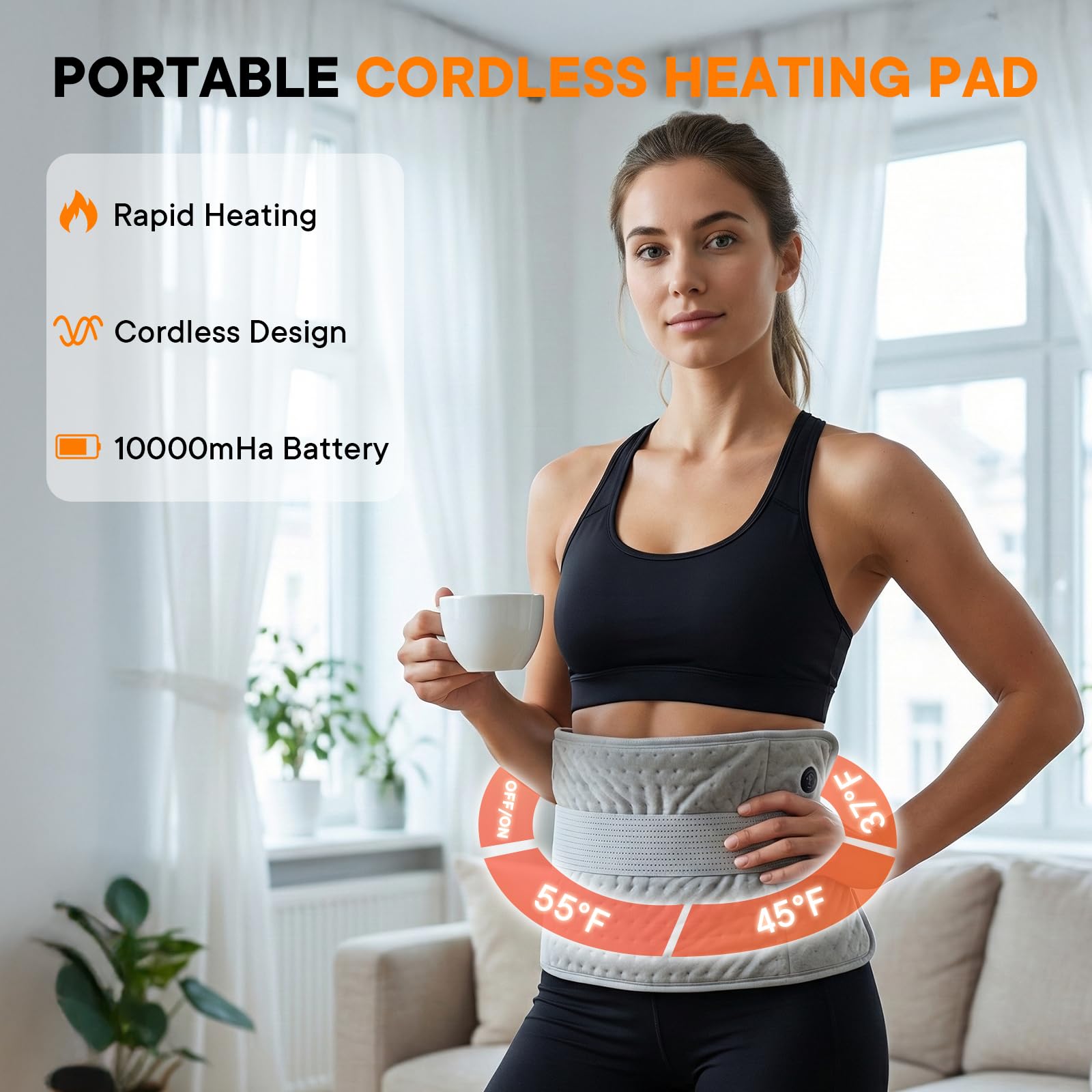 Nobineck two-piece design lets you target lower back and shoulders