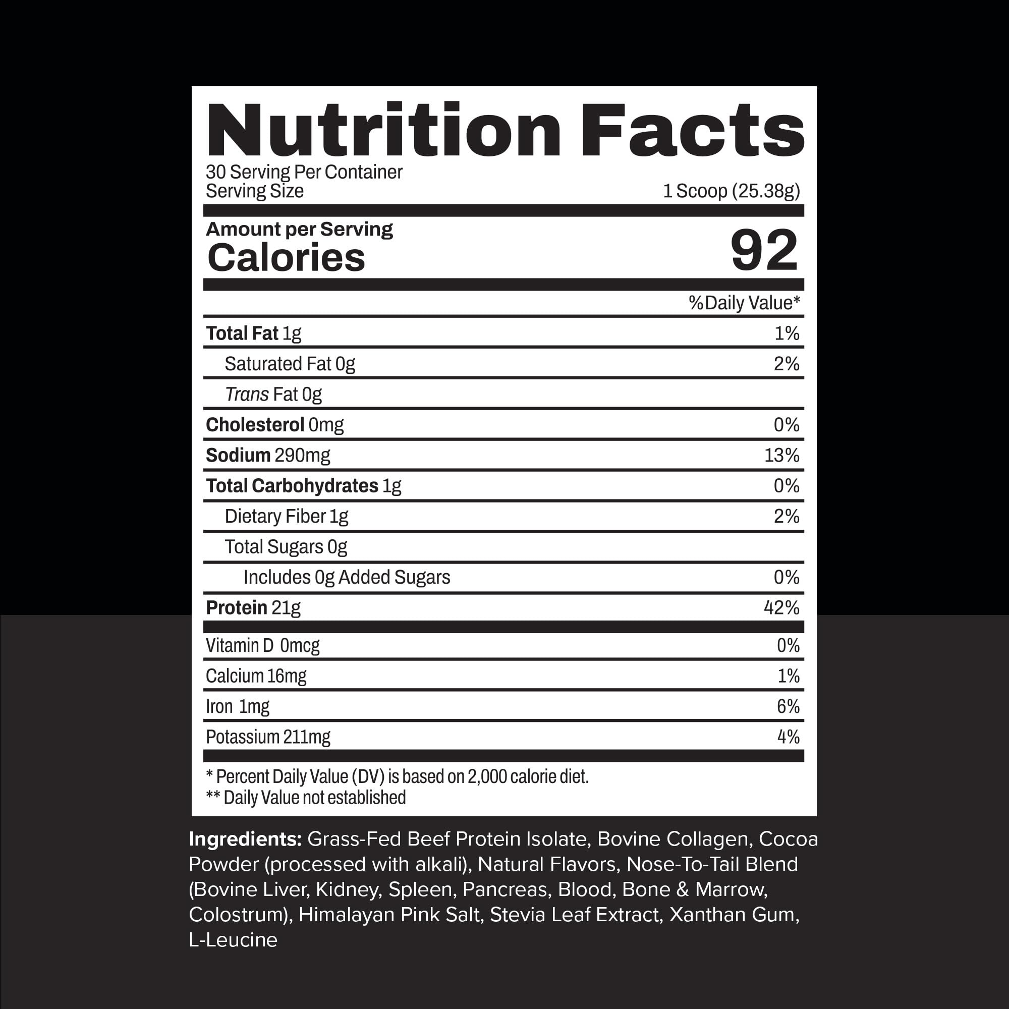 Noble Origins zero-carb formula for a dairy-free shake.