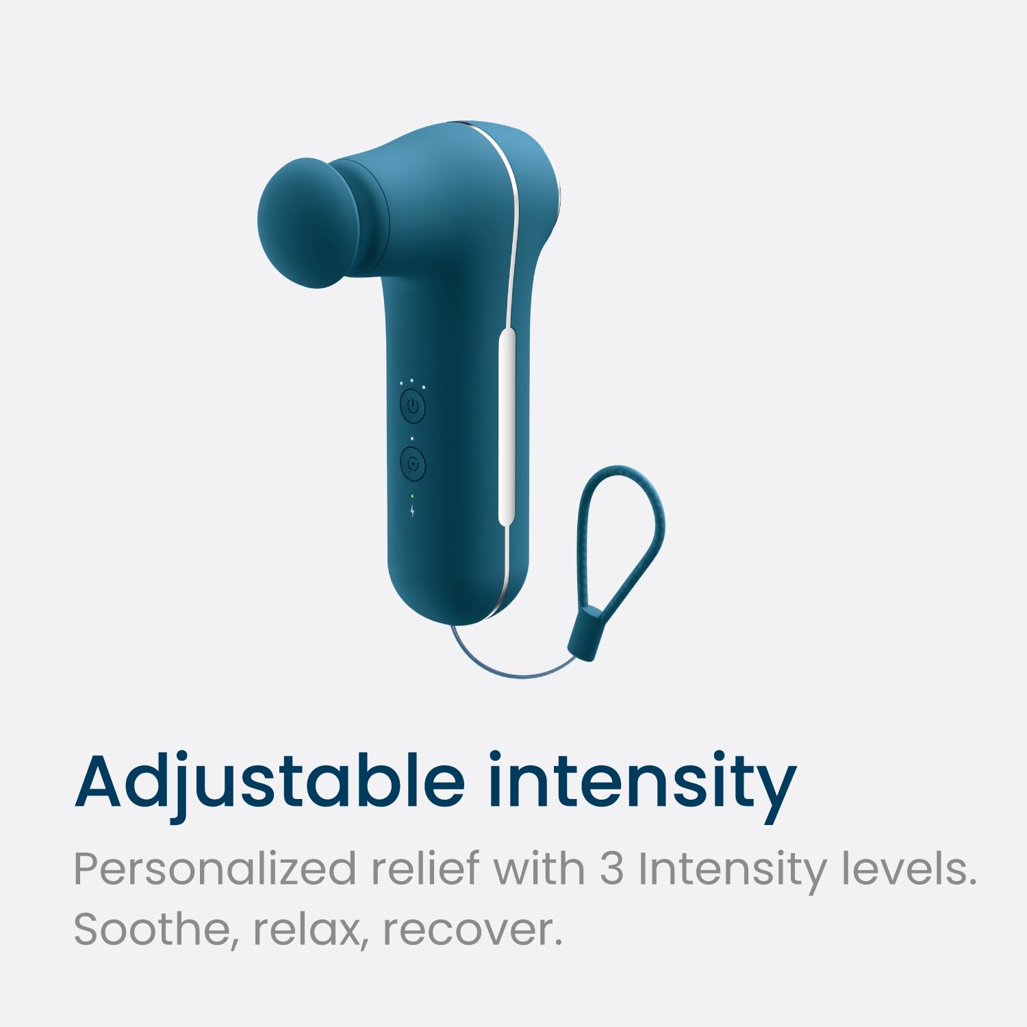 Nobol MyoLite massage gun side view showing compact portable design