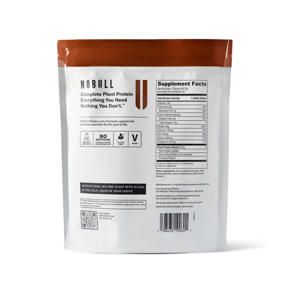 NOBULL Plant Protein scoop showing portioning for precise daily protein intake.